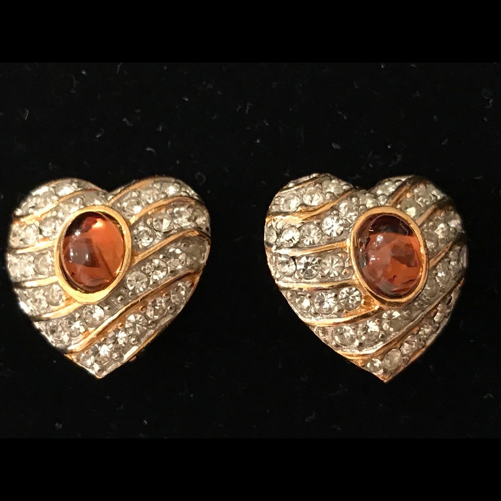 Heart Shape Earrings clip on